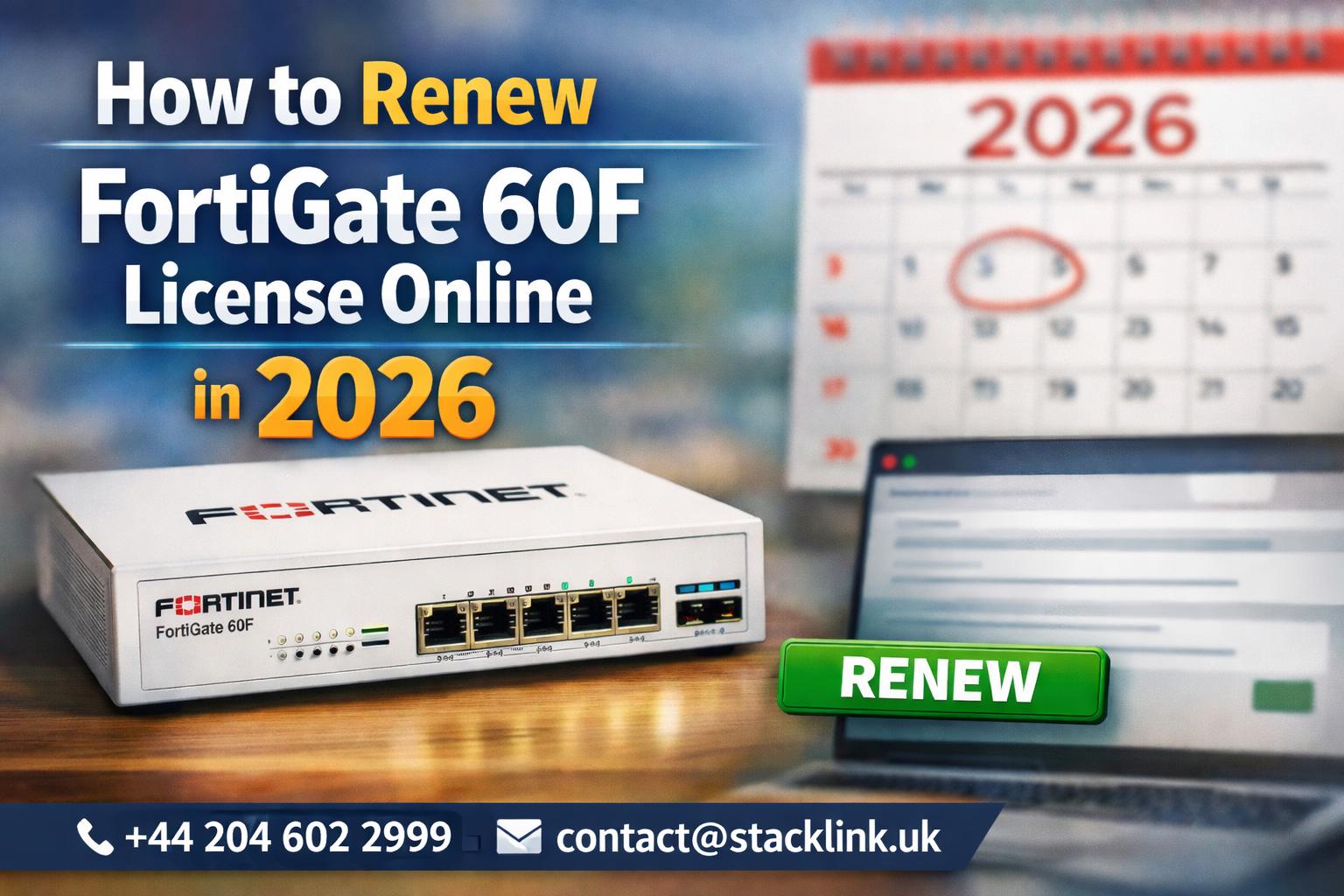 How to Renew FortiGate 60F License Online in 2026 With Pro Tips