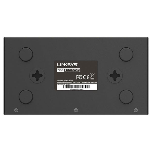 Linksys LGS108-ME-RTL 8-Port Unmanaged Gigabit Ethernet Switch