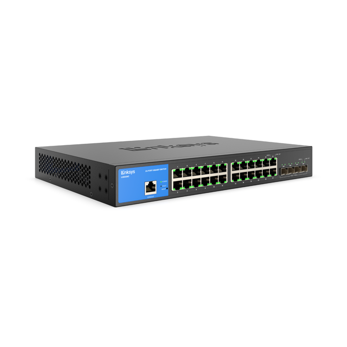 Linksys LGS328C 24-Port Managed Gigabit Ethernet Switch with 4 10G SFP