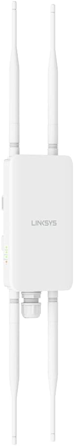 Point d'accès sans fil WiFi 5 MU-MIMO Linksys LAPAC1300CE - Point d'accès extérieur double bande (AC1300) géré par le cloud avec port de liaison montante Gigabit Ethernet et prise en charge POE/POE+ - Montage au plafond ou au mur