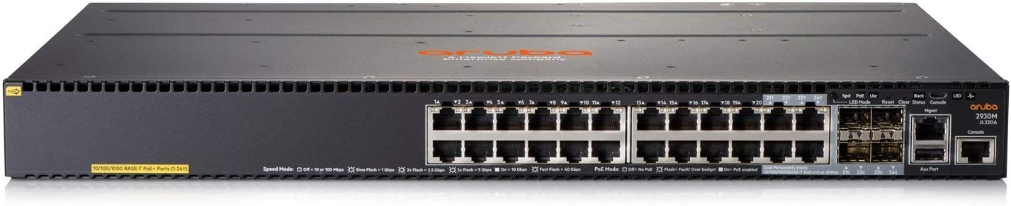Commutateur Aruba JL320A 2930M 24G PoE+ 1 emplacement