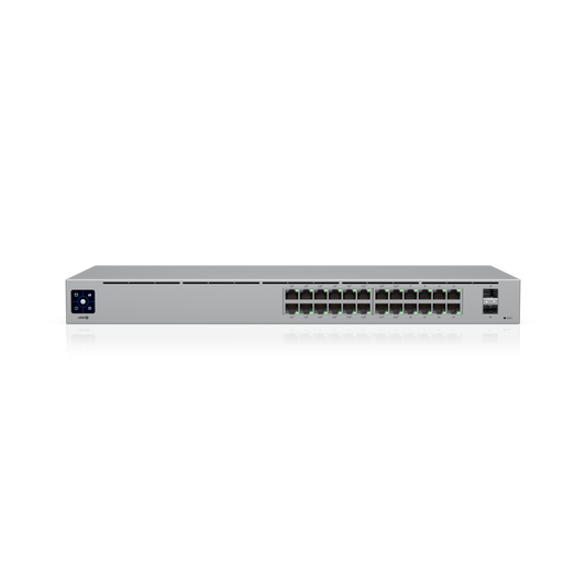 Ubiquiti UniFi Switch 24 PoE Gen 2 | 24x 10/100/1000 RJ45 Ports & 2x 1G SFP Managed Rack Switch (USW-24-POE)