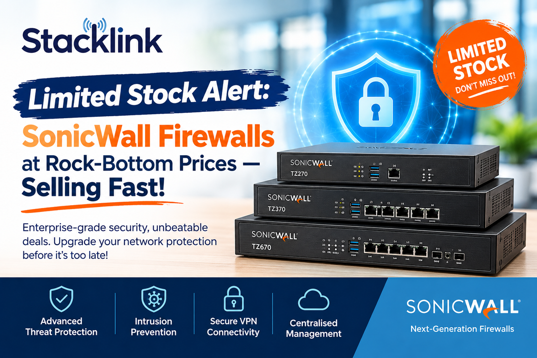 Limited Stock Alert: SonicWall Firewalls at Rock-Bottom Prices — Selling Fast