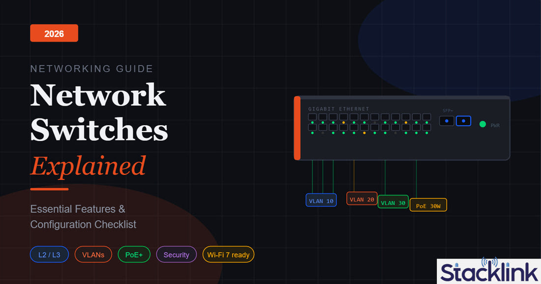 Network Switches Explained: Essential Features and Configuration Checklist 2026