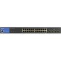 Commutateur géré Linksys LGS328PC 24 ports Ge PoE+ 4 1G SFP 250W TAA