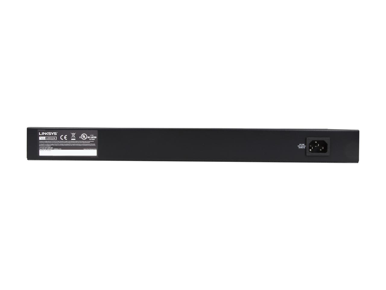 Commutateur réseau Gigabit Ethernet non géré à montage en rack 24 ports Linksys Business LGS124