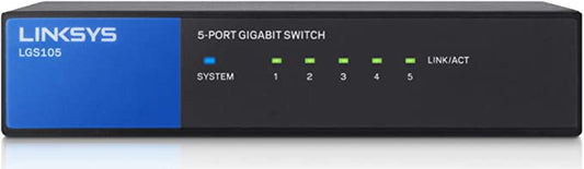 Commutateur Gigabit Ethernet de bureau professionnel à 5 ​​ports Linksys LGS105-ME-RTL
