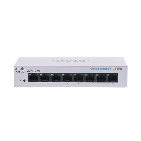 Commutateur PoE GbE non géré à 8 ports Cisco CBS110-8T-D-UK