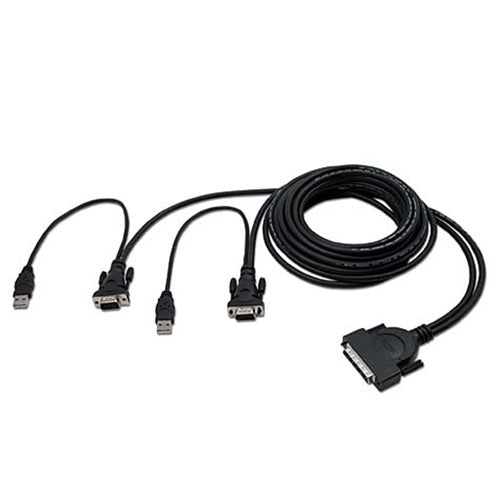 Câble KVM à deux ports Belkin OmniView Series, 12 pieds, USB F1D9401-12