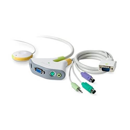 Commutateur KVM PS/2 à 2 ports Belkin Flip avec audio-F1DG102P 