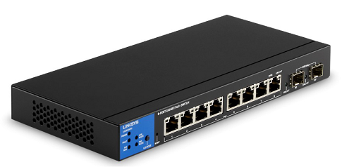 Linksys LGS310MPC 8-port Ge Managed Poe+ Switch 110w + 2 1g Sfp Port