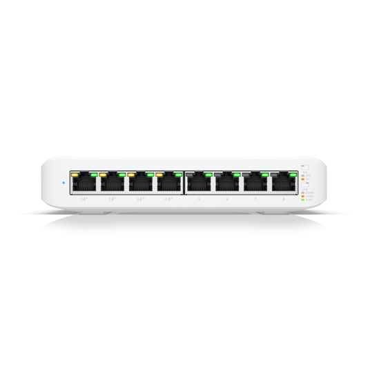 Ubiquiti Switch Lite 8 PoE (USW-Lite-8-PoE) | 8x1Gbps Switch with 4 PoE+ 802.3at Ports
