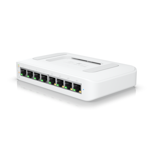 Ubiquiti Switch Lite 8 PoE (USW-Lite-8-PoE) | 8x1Gbps Switch with 4 PoE+ 802.3at Ports