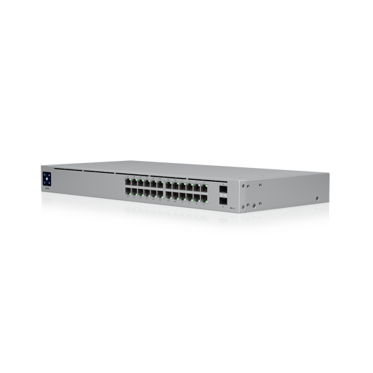 Ubiquiti UniFi Switch 24 PoE Gen 2 | 24x 10/100/1000 RJ45 Ports & 2x 1G SFP Managed Rack Switch (USW-24-POE)