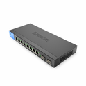Commutateur Gigabit Ethernet géré à 8 ports Linksys, 2 liaisons montantes SFP 1G, conforme TAA, VLAN basé sur les ports et 802.1q, capacité de commutation de 20 Gbit/s, routage statique | LGS310C-EU 