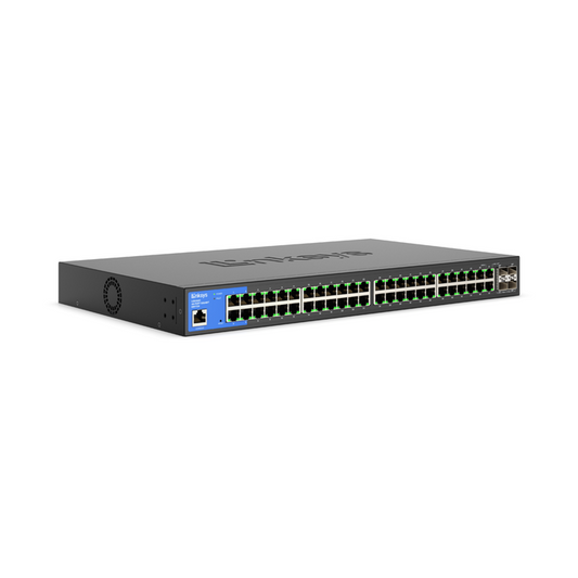 Commutateur Ethernet Gigabit géré 48 ports LINKSYS avec 4 liaisons montantes SFP+ 10G LGS352C