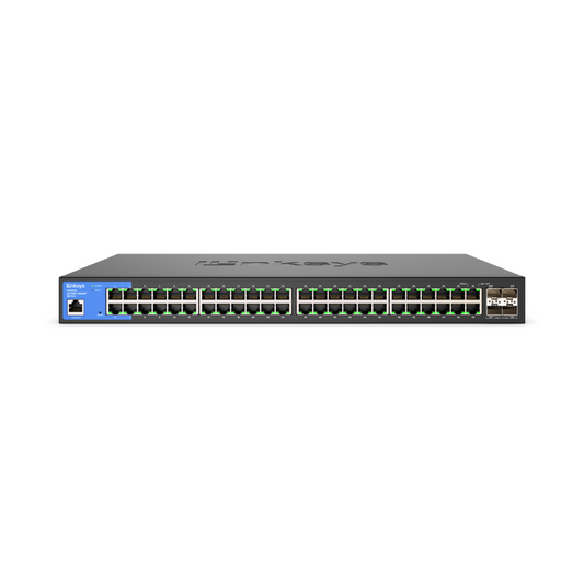 Commutateur Ethernet Gigabit géré 48 ports LINKSYS avec 4 liaisons montantes SFP+ 10G LGS352C
