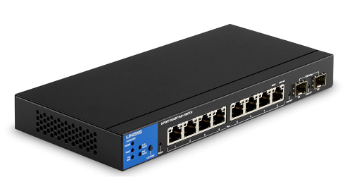 Commutateur Linksys LGS310MPC 8 ports gérés PoE+ 110 W + 2 ports SFP 1 G