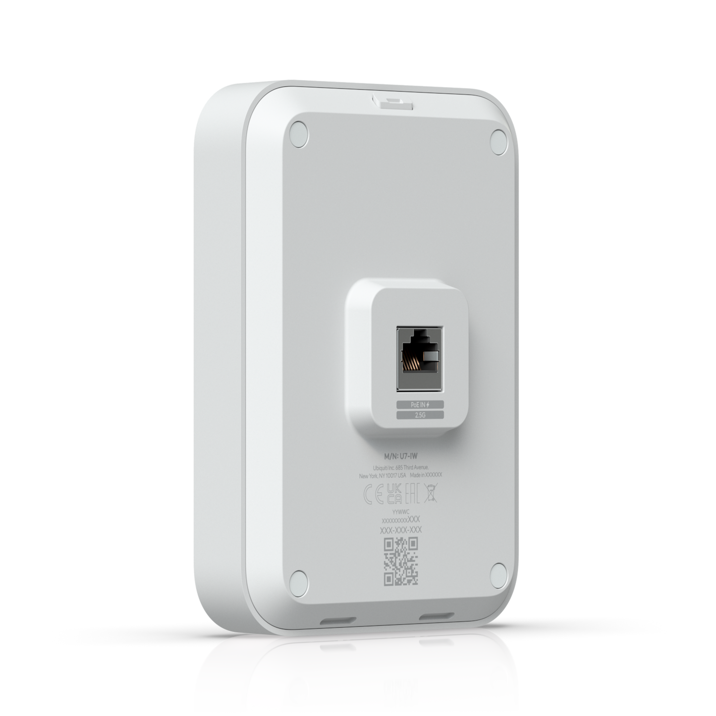 Ubiquiti UniFi U7 In-Wall Wi-Fi 7 Wall-Mounted 4-Stream Access Point (U7-IW)