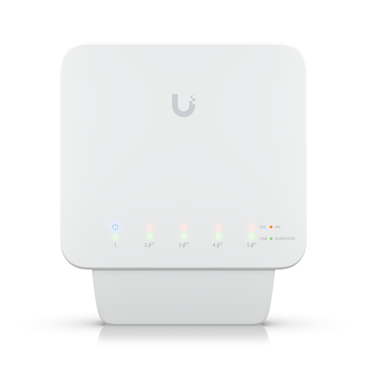 Ubiquiti UniFi Switch Flex (USW-FLEX) 5-Port Gigabit Layer 2 Outdoor Managed PoE Switch